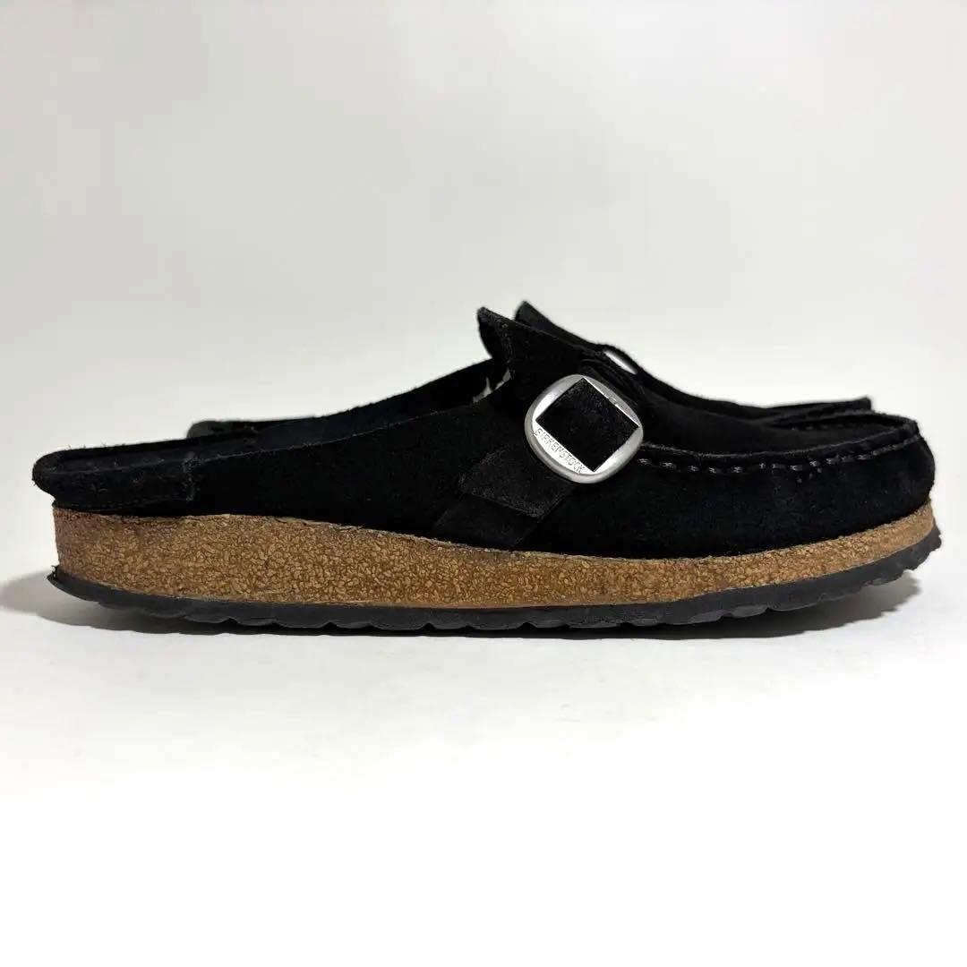 美品☆ビルケンシュトック バックリー ブラック スエード ナロー 39