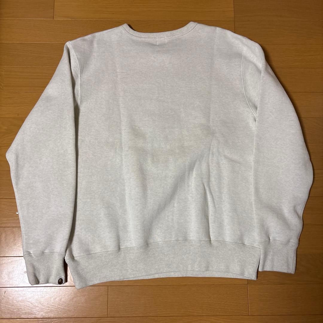 90s 初期タグ APE グレー ロゴ トレーナー L - トップスアウトレット