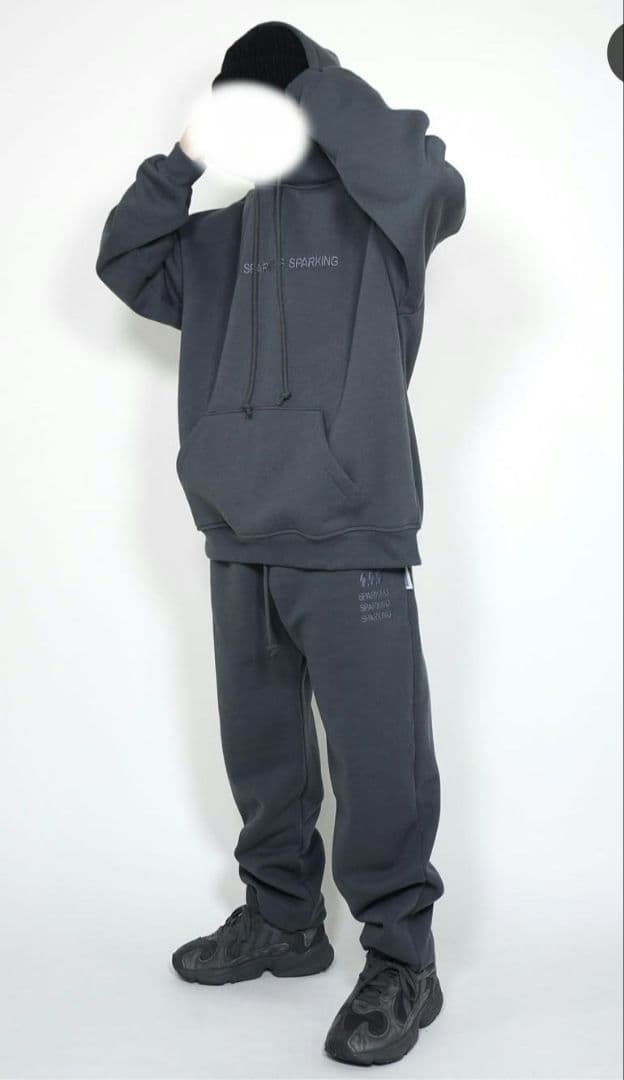 S.S.S 刺繍 セットアップ パーカー スウェット パンツ フーディ DEVICE（デバイス） セットアップ 「上下セット」ワンポイント 刺繍