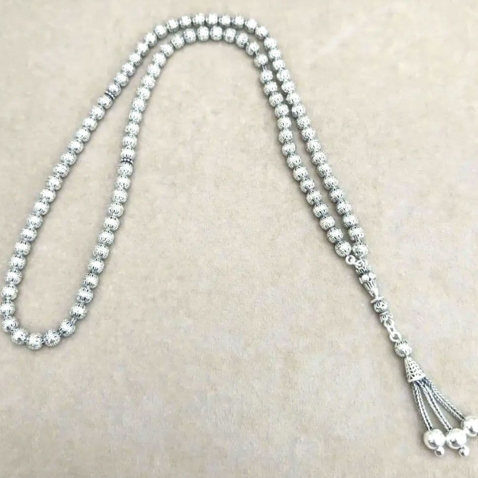 ☆NEW☆ トルコ製 925シルバー タスビー（99ビーズ） ☆NEW☆ トルコ製 925シルバー タスビー（99ビーズ）
