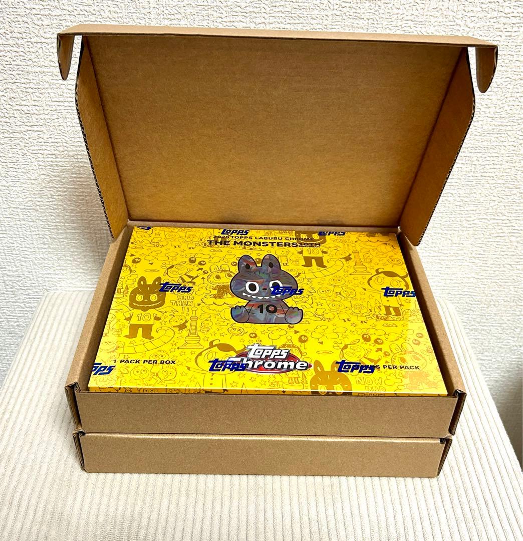 【新品未開封】LABUBU TOPPS コラボ BOX 正規品 Chrome 2025 TOPPS LABUBU CHROME The Monsters 10th Anniversary HOBBY BOX