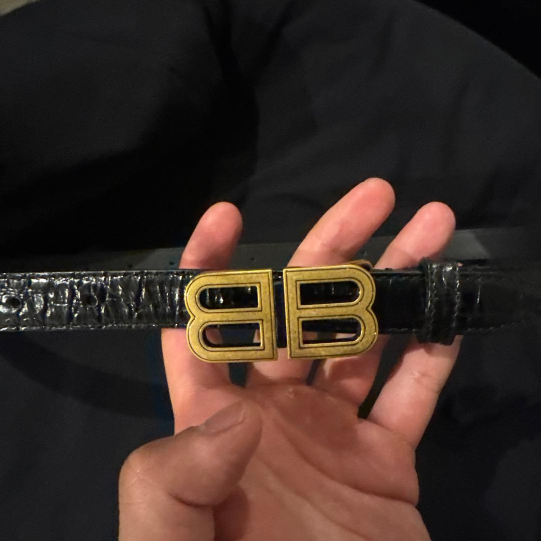 バレンシアガbalenciaga BBベルト ブラック の メンズ Bb Extra Large ベルト | Balenciaga JP