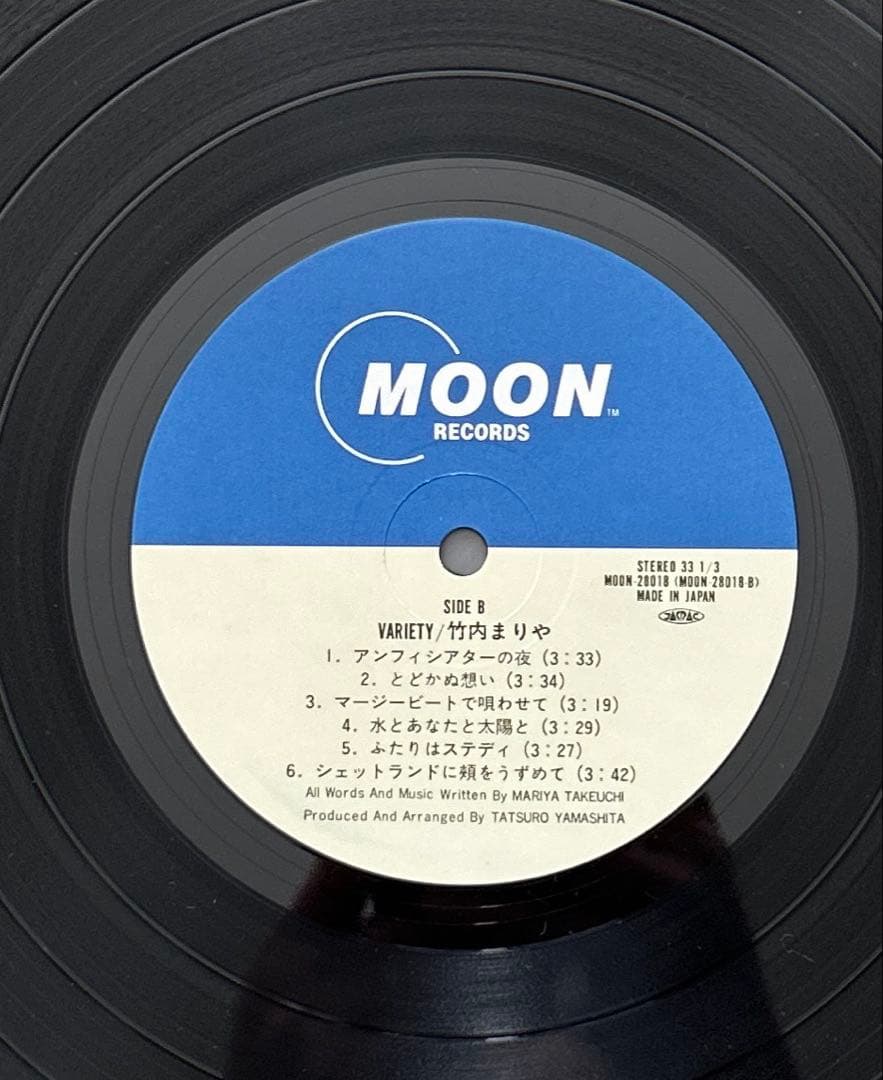 【帯付LP】 竹内まりや-ヴァラエティ- MOON28018 -レコード
