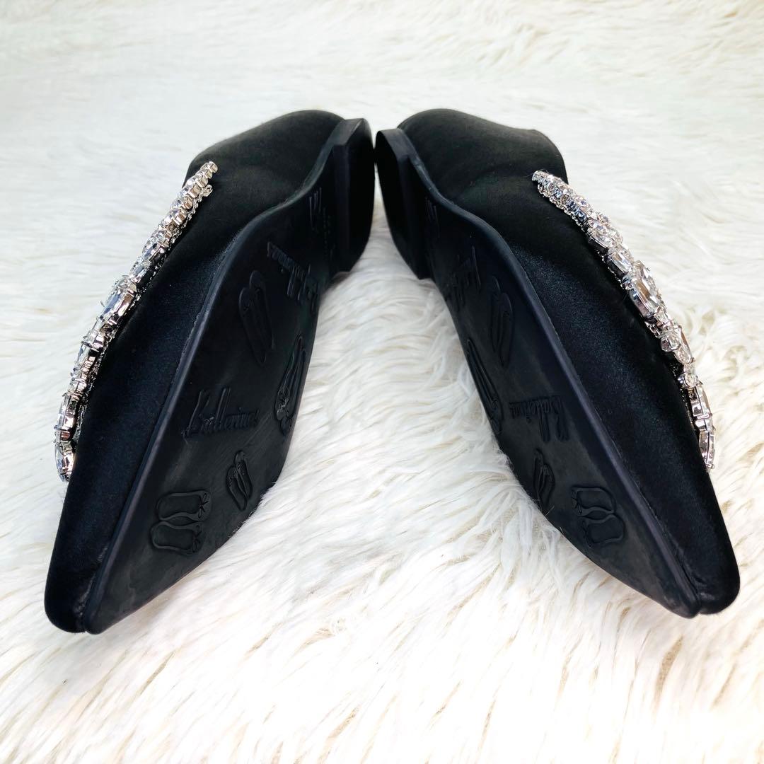 極美品】プリティ・バレリーナ 36-2/1 ポインテッドビジュー フラット