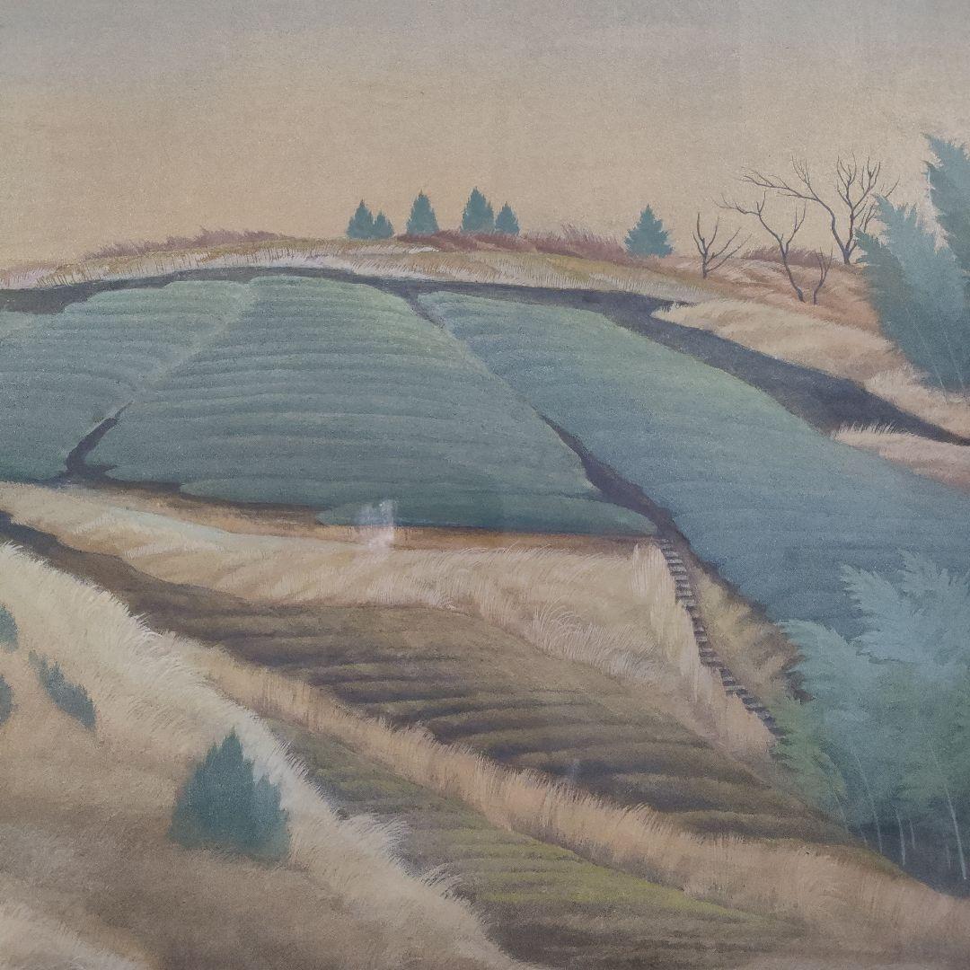 ☆美品☆ 谷井俊英 日本画 F15号『丘』 共シール付 - メルカリ