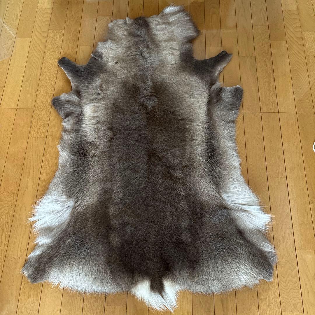 新品 トナカイファー 毛皮 ラグ アウトドア 袋付き - メルカリ