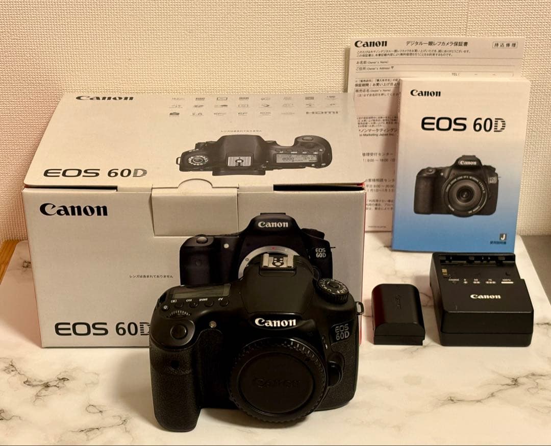 Canon EOS 60D 本体 バッテリー 元箱 付き ☆極上品☆ Canon キャノン EOS 60D 附属品完備 美麗元箱つき 完売