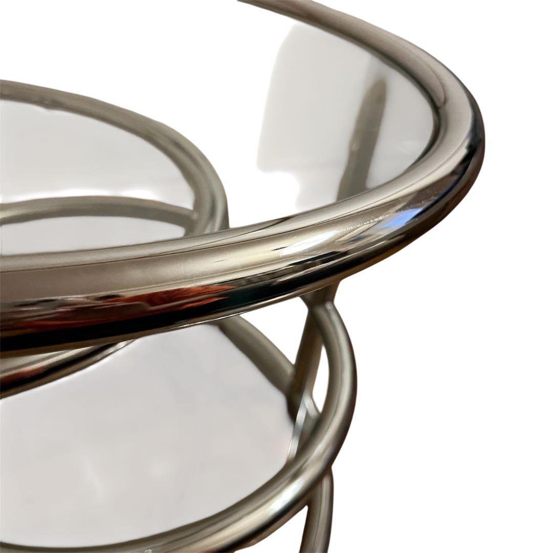 ミッドセンチュリー 丸型 ラウンドテーブル ヴィンテージ 4段 - メルカリ