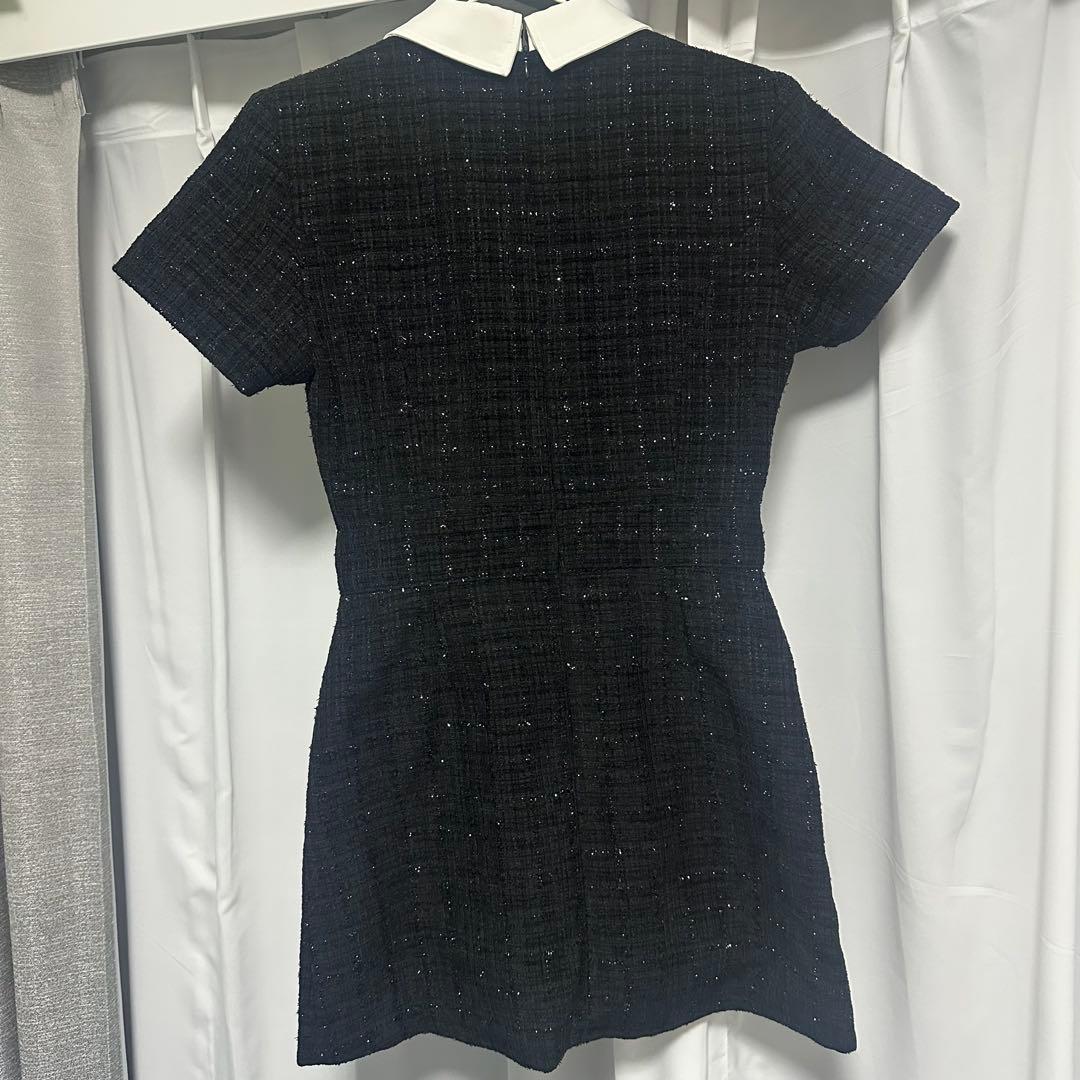 新品未使用 タグ付き Randy アシンメトリーツイードハーフスリーブ