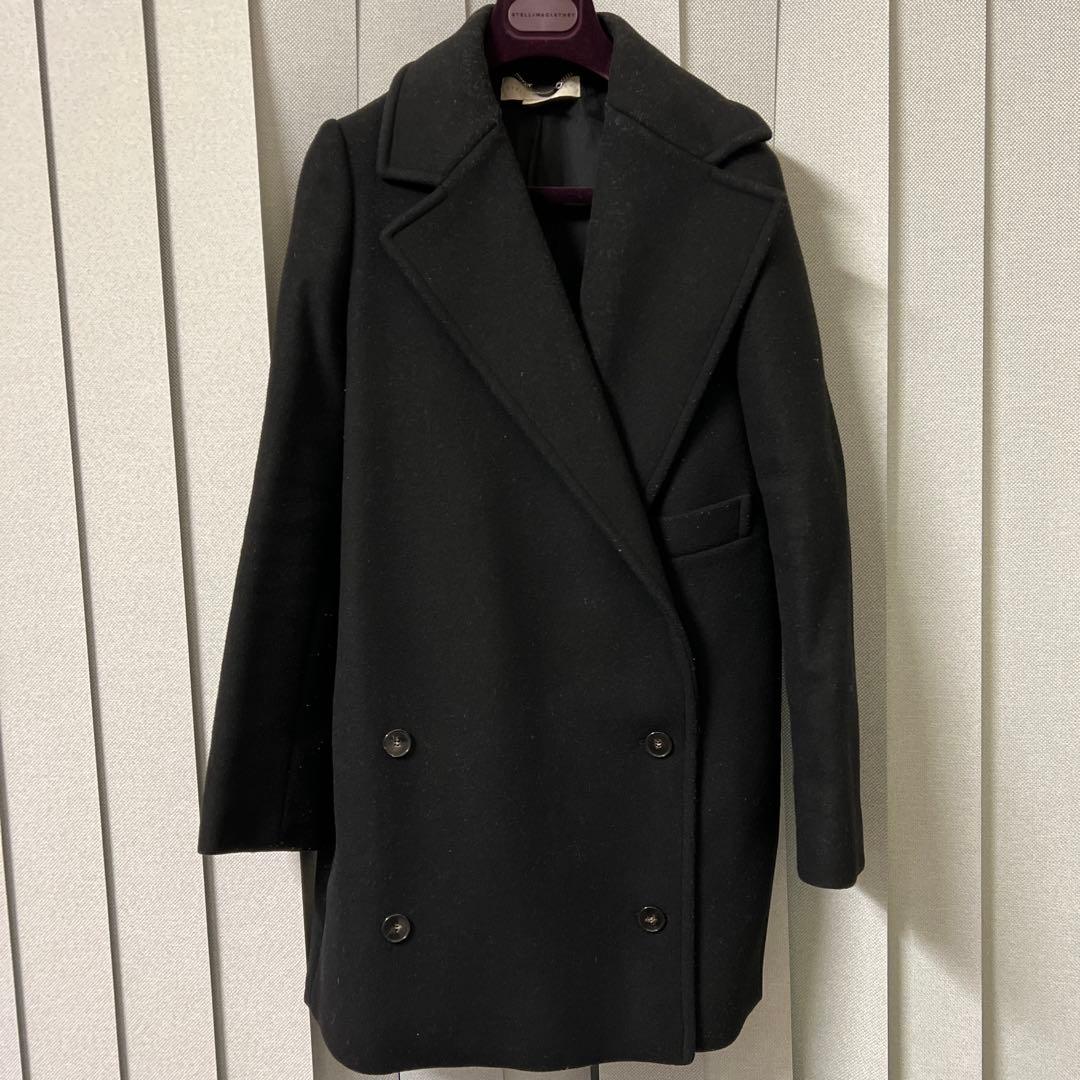 あ*ん様 ステラマッカートニー ウールメルトン ダブル チェスター