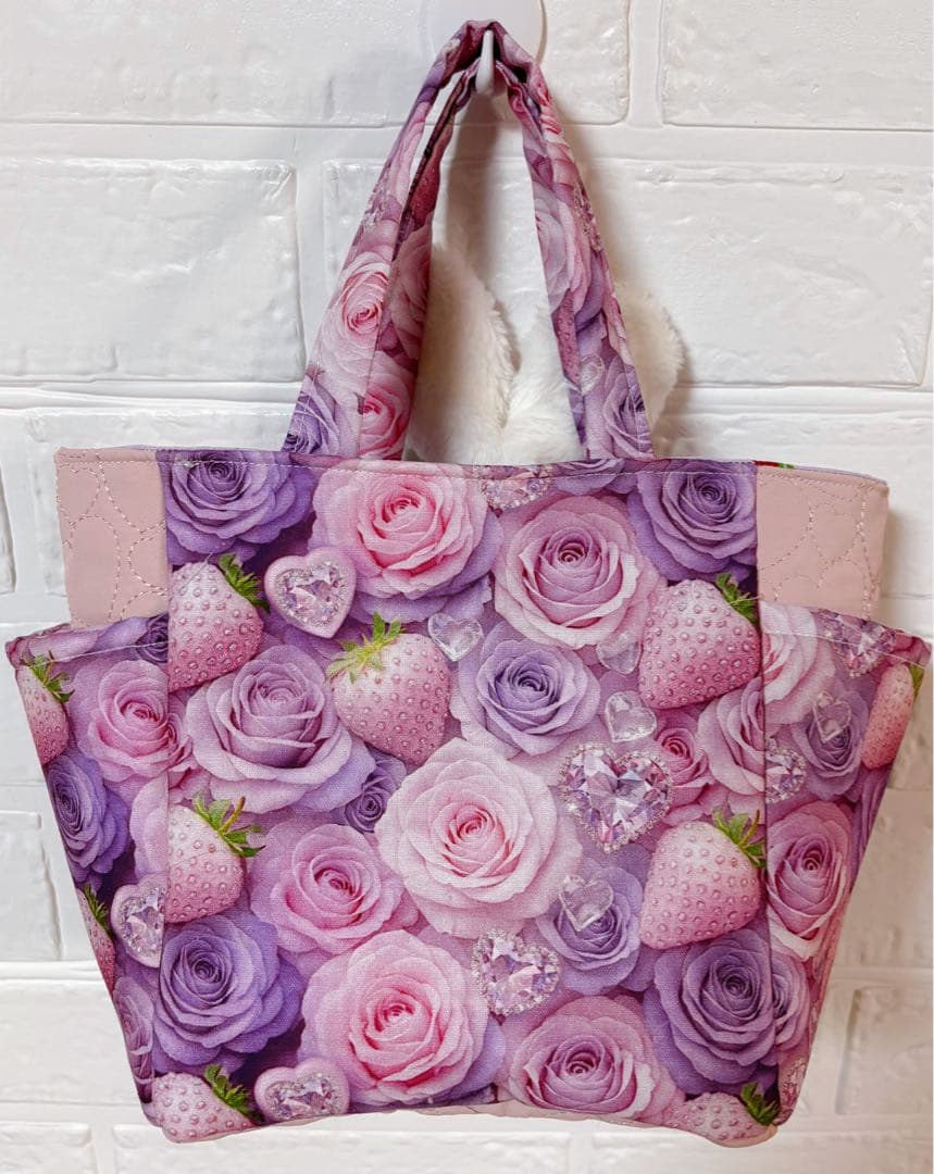 み*ー様 コヤンイサムチョン チェック ハンドメイド トートバッグ