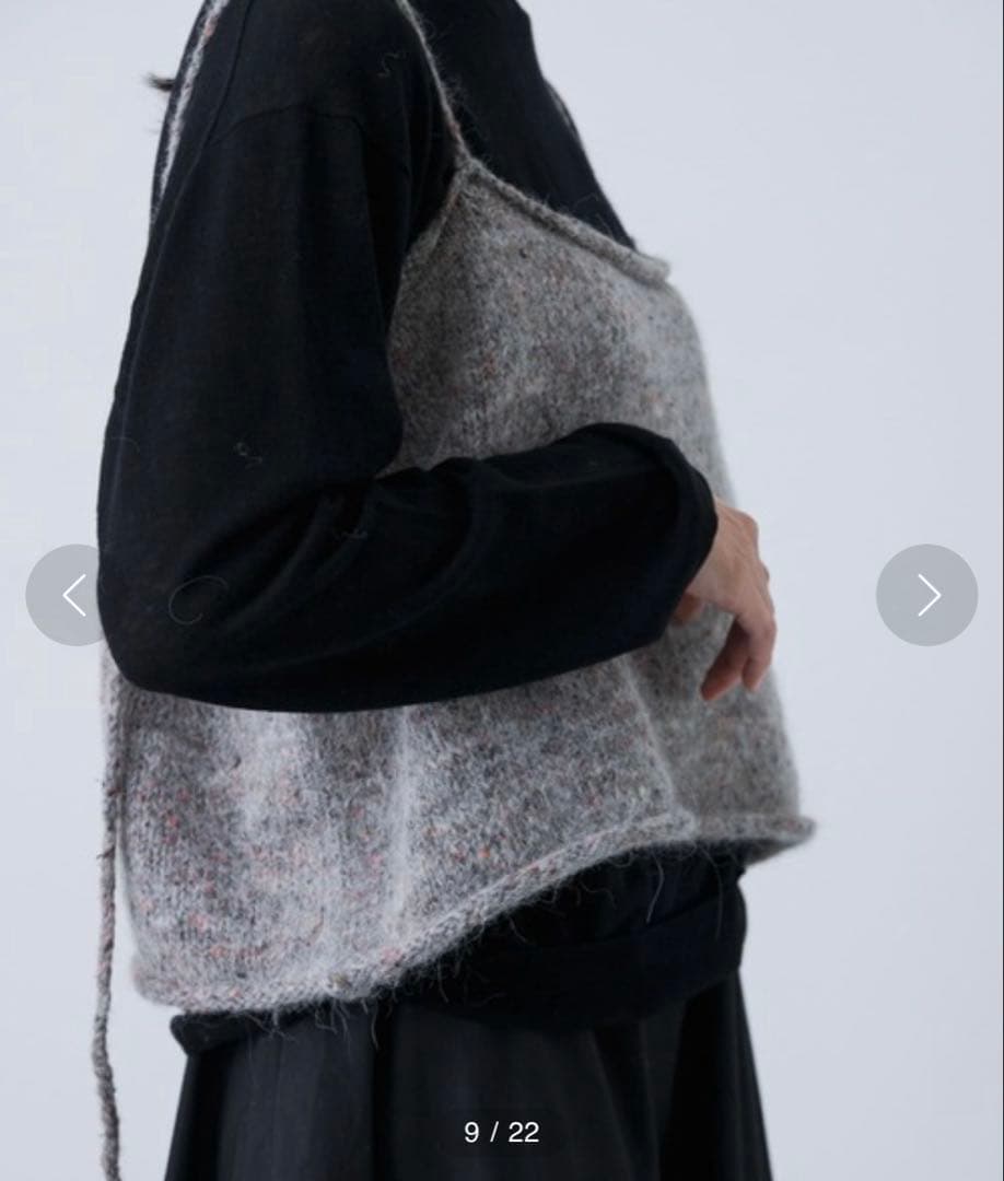 かぐれ カラーネップアルパカニットキャミソール - メルカリ