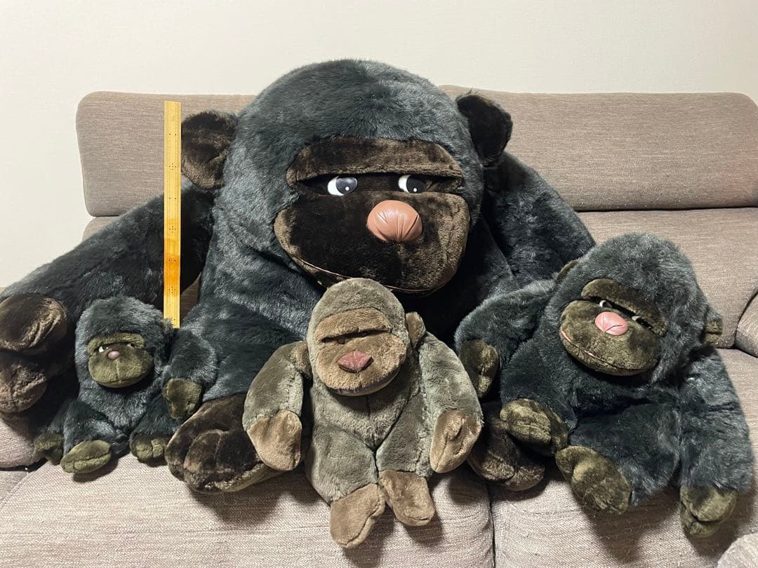 hirokun house】ゴリラ ぬいぐるみ 親子 - メルカリ