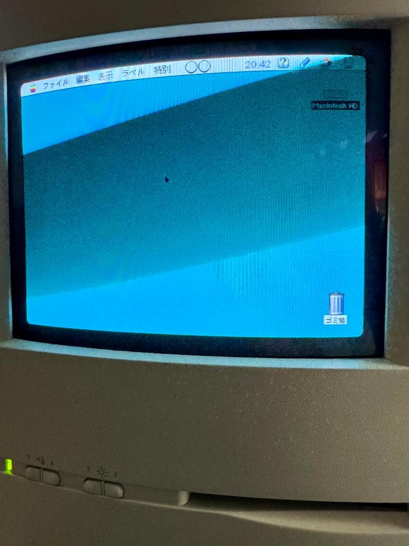 Mac Color ClassicII + 外付MOドライブ + メカニカルキー