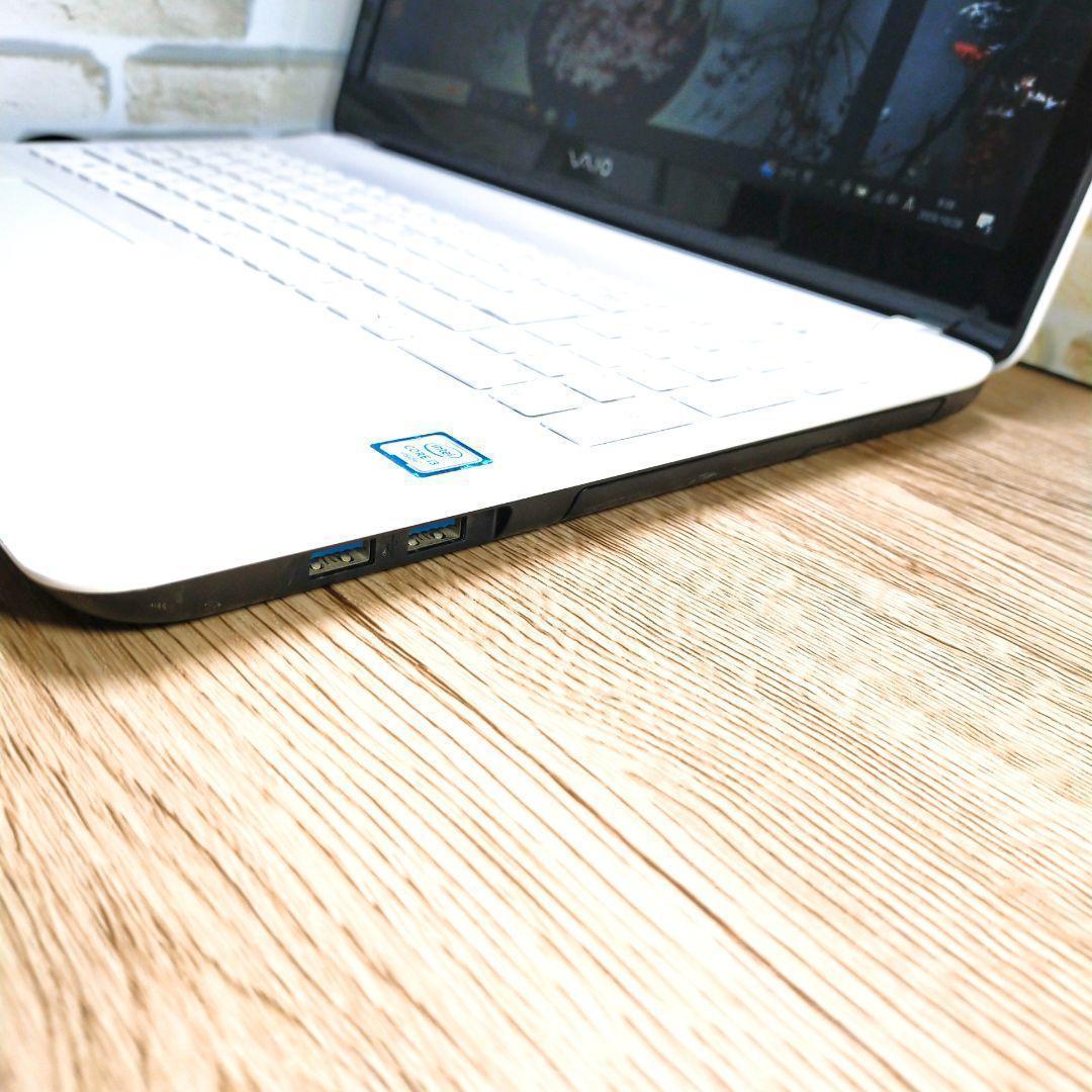 届いたらすぐに使える♪薄型VAIOノートパソコン♪カメラ☆動画視聴に