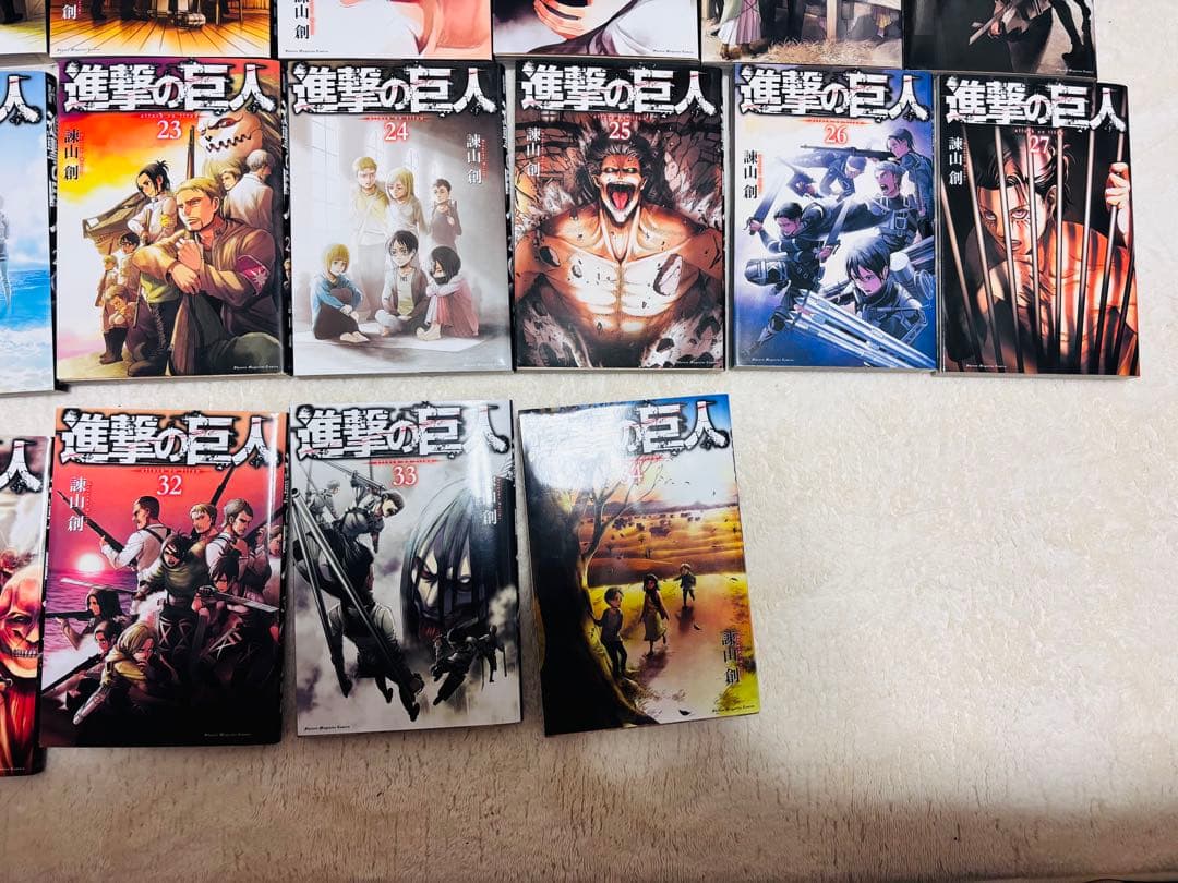 進撃の巨人 全巻セット 1-34巻 - メルカリ