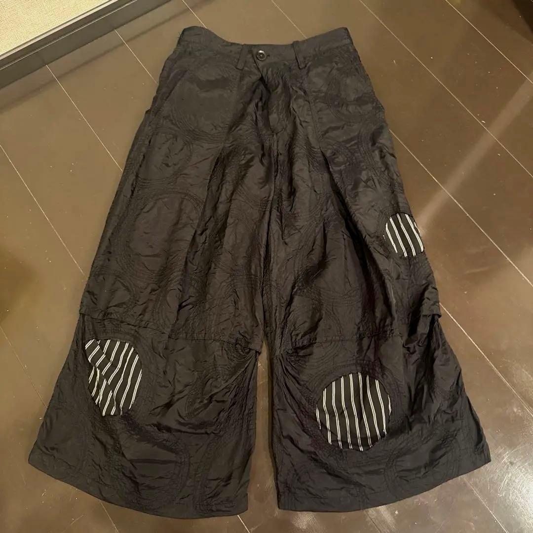 Y's ガウチョパンツ 黒 2 ヨウジヤマモト　ワイドパンツ STAFF STYLING｜THE SHOP YOHJI YAMAMOTO