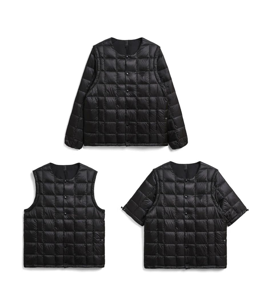 タイオンエクストラ taion extraメンズブラック TAION EXTRA｜タイオン エクストラ |[MENS]CREW NECK INNER DOWN SET