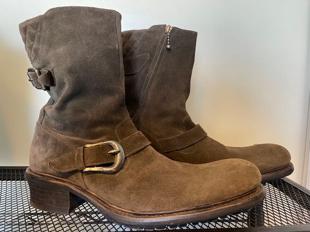 アルフレッドバニスター ブーツ 41 スエード カーキ