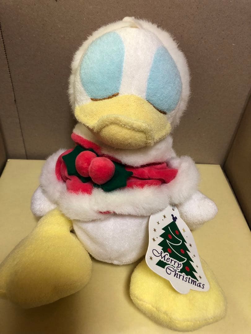 東京ディズニーランド ドナルド サンタ衣装 ぬいぐるみ 約35cm タグ付き アミューズメント景品 ディズニー ドナルドダック ぬいぐるみ