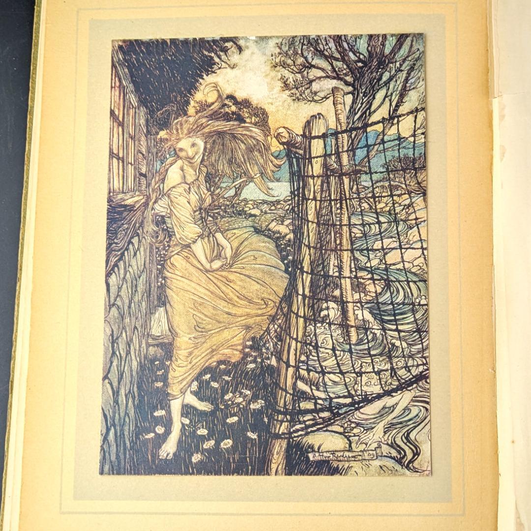 希少な初版 アーサー・ラッカム挿画本『ウンディーネ』1909年 全図15枚