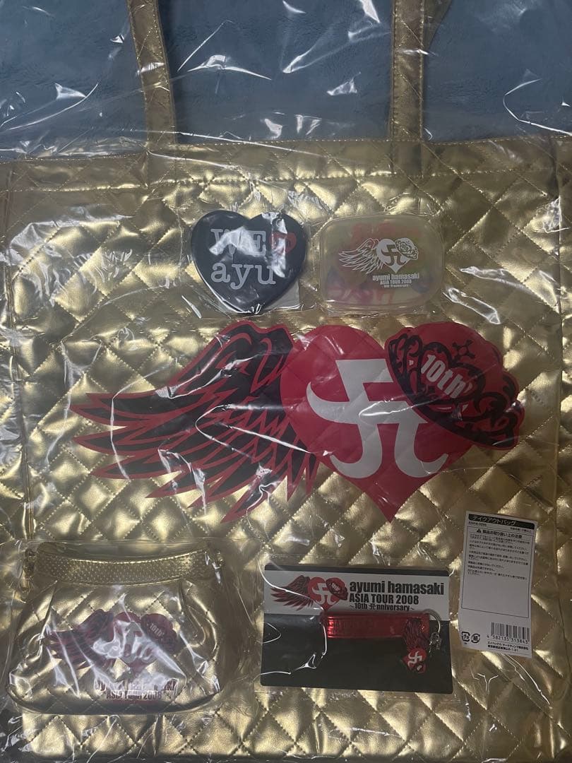 浜崎あゆみ　2008 10th 記念グッズ、2セット 新品】浜崎あゆみ 10th Anniversary フレーム切手セット 2008年 記念