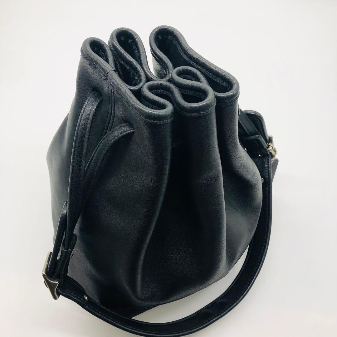 オールドコーチ 9165 ブラック 巾着 ショルダーバッグ USA製 良品