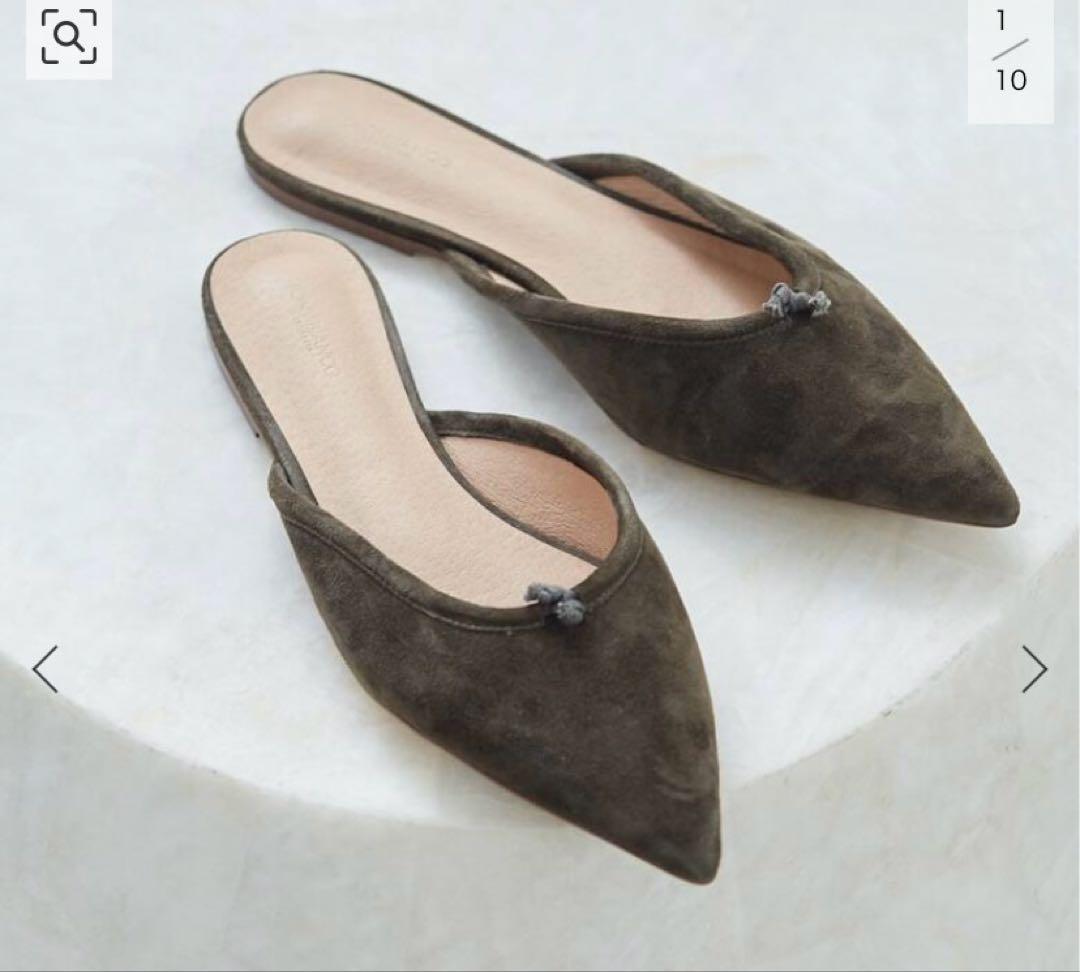 Plage TONY BIANCO別注SUEDE KNOT FLATミュール35 TONY BIANCO/ 別注 SUEDE KNOT FLAT ミュール（サンダル）｜Plage