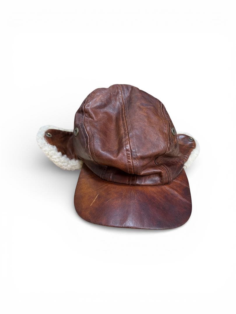 激レア POLO SPORTS レザーフライトキャップ Mサイズ 茶芯 - メルカリ