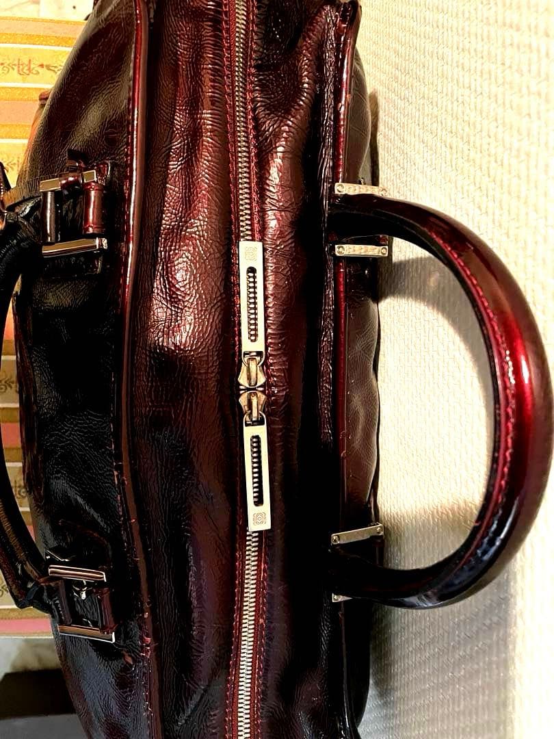 LOEWE アマソナ36 ハンドバッグ ミニボストン カデナ＆キー ボルドー