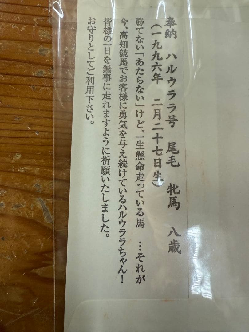 ウマ娘⭐︎ハルウララ☆交通安全御守☆ハルウララウマ娘 - メルカリ