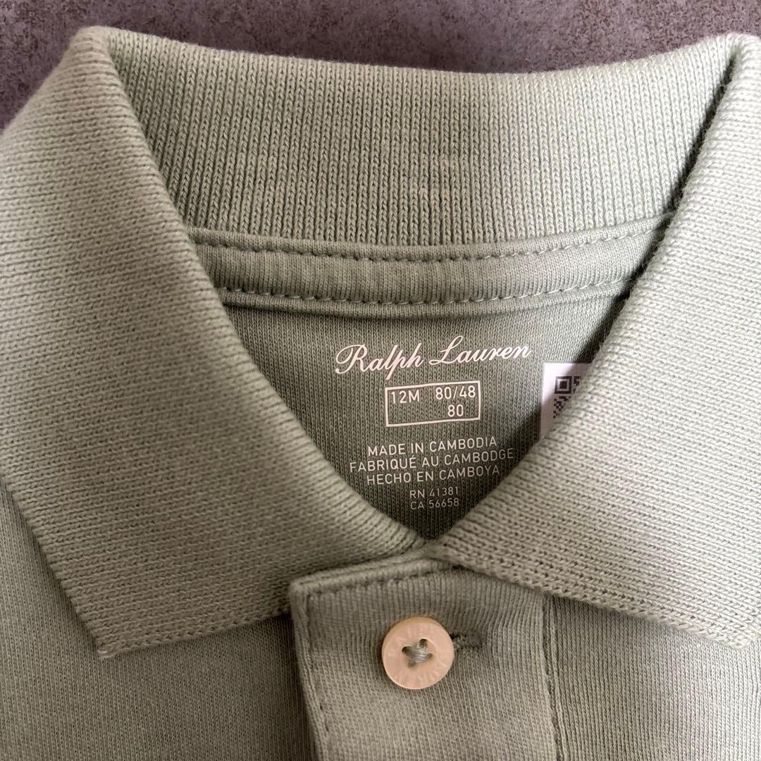 新品未使用】Ralph Lauren ラルフローレン ロンパース 12M 80 - メルカリ