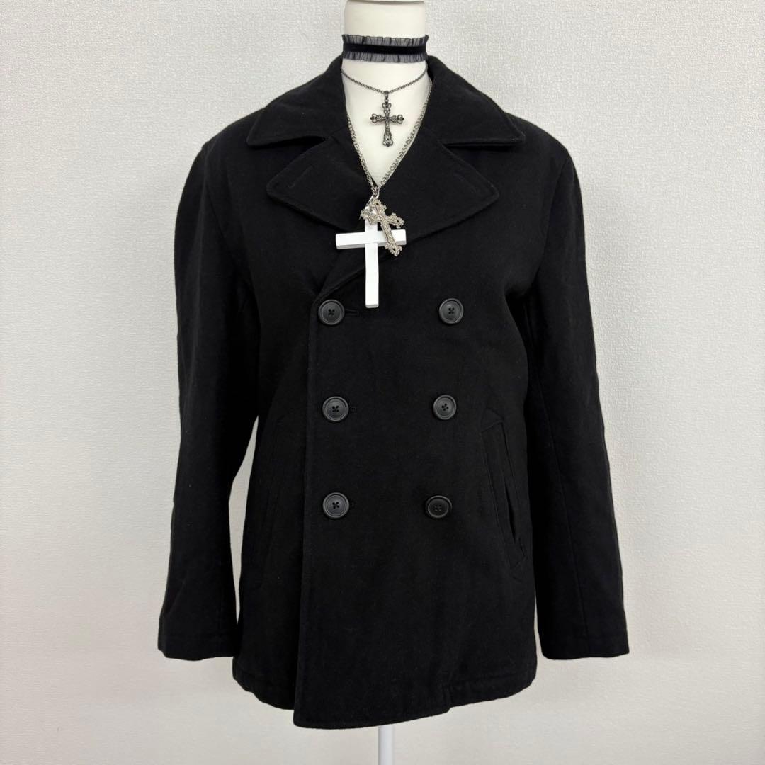 ダークコアy2k NANA 平成 ギャル ロック ウールコート ピーコート