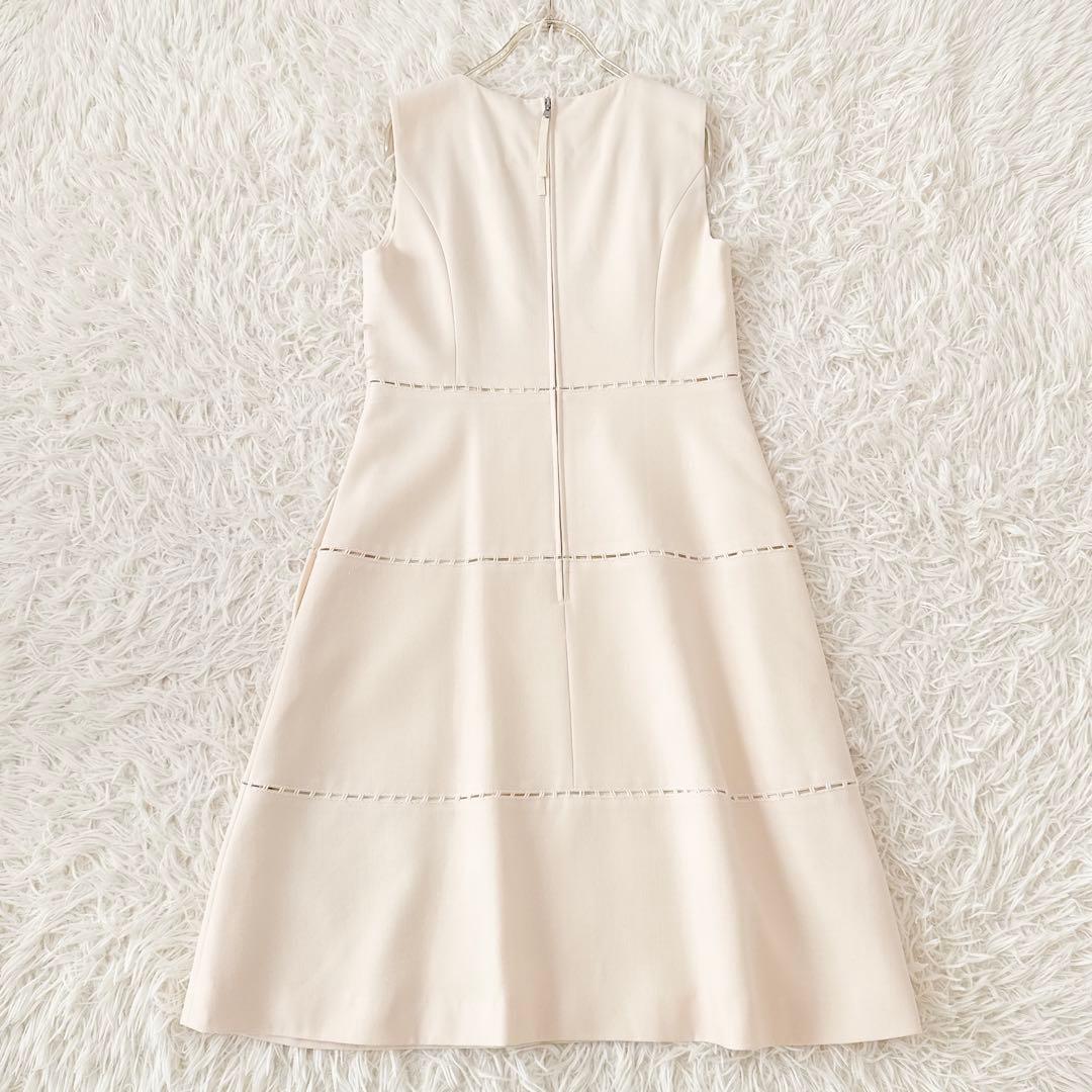 フォクシー✨Torte ハシゴレース ティアード ワンピース アイボリー 38