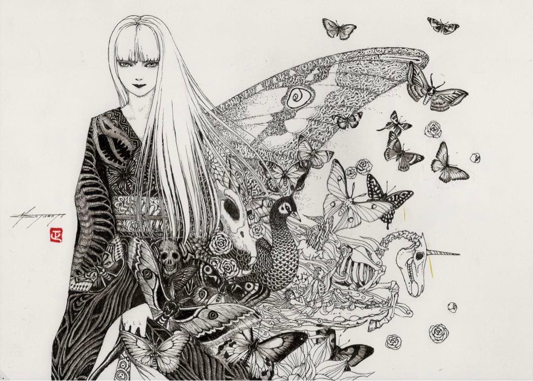 始祖蝶　Ancester’s Butterfly 【肉筆絵画】 ズバ抜けたセンス！多彩な姿で舞う蝶を描いた神坂雪佳「蝶千種」の驚異