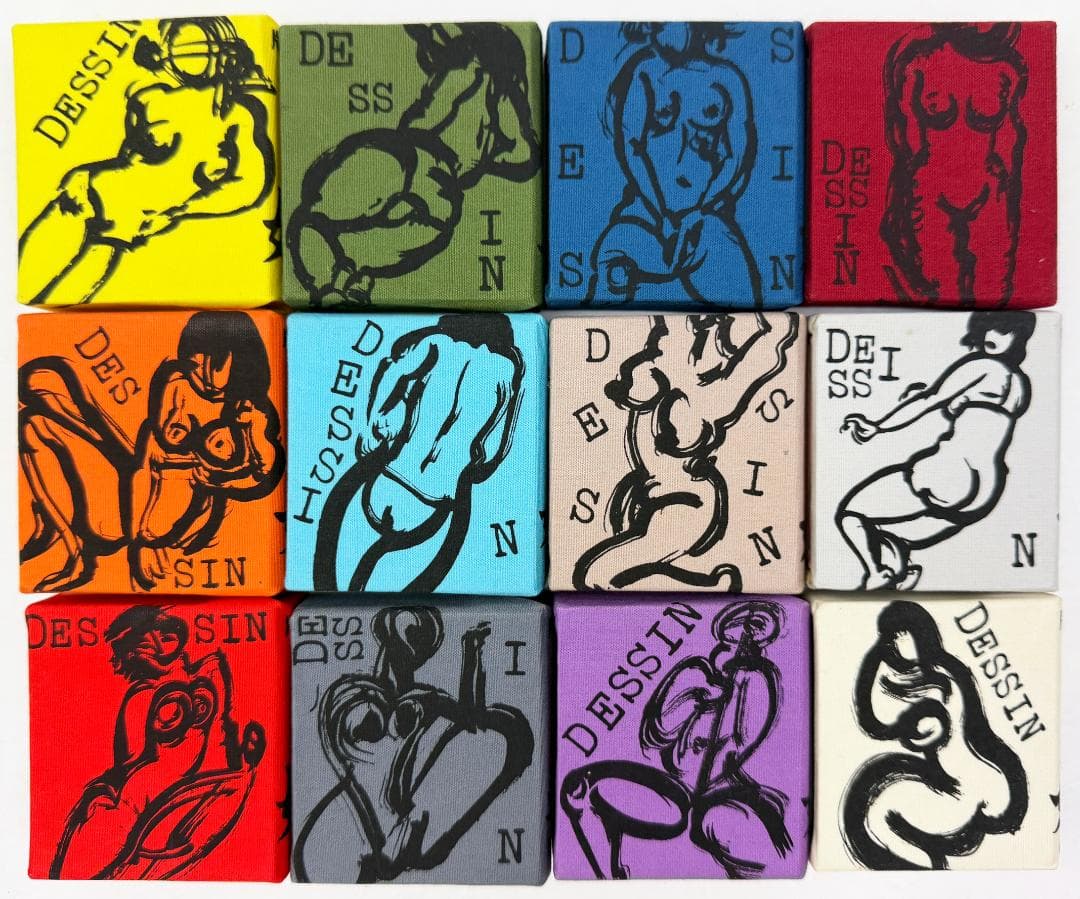 ★秋山勝保「版画本 おんなへん 001～012」12冊セット・豆本・エロティック