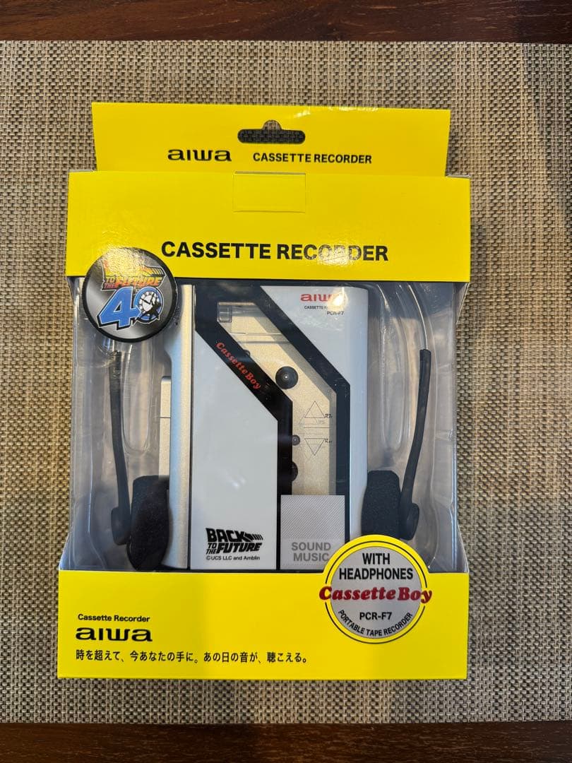 aiwa カセットレコーダー PCR-F7バック・トゥ・ザ・フューチャー　ドンキ 新品未使用 aiwa PCR-F7 ドンキ バックトゥザフューチャー カセット