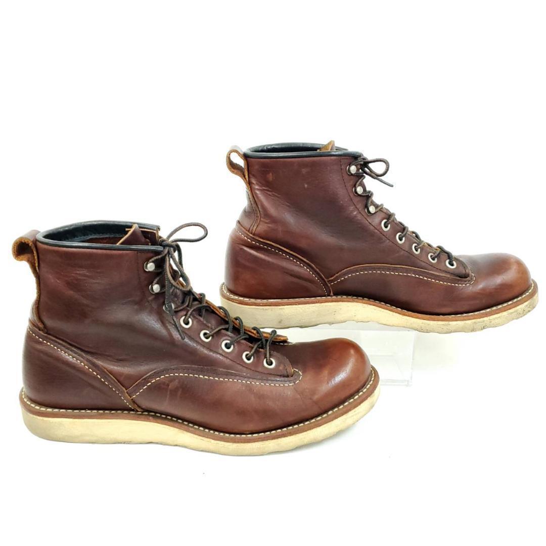 廃盤・美品RED WINGレッドウィング2906ラインマンブラウン茶
