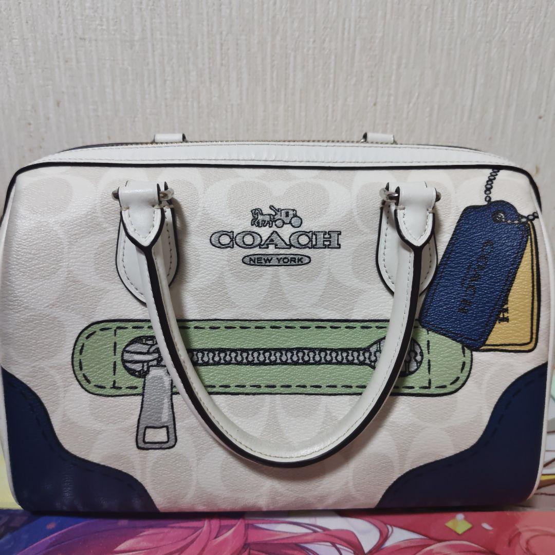 COACH ローアン サッチェル 騙し絵 2wayボストンバッグ COACH ローアン サッチェル 騙し絵 2wayボストンバッグ - メルカリ