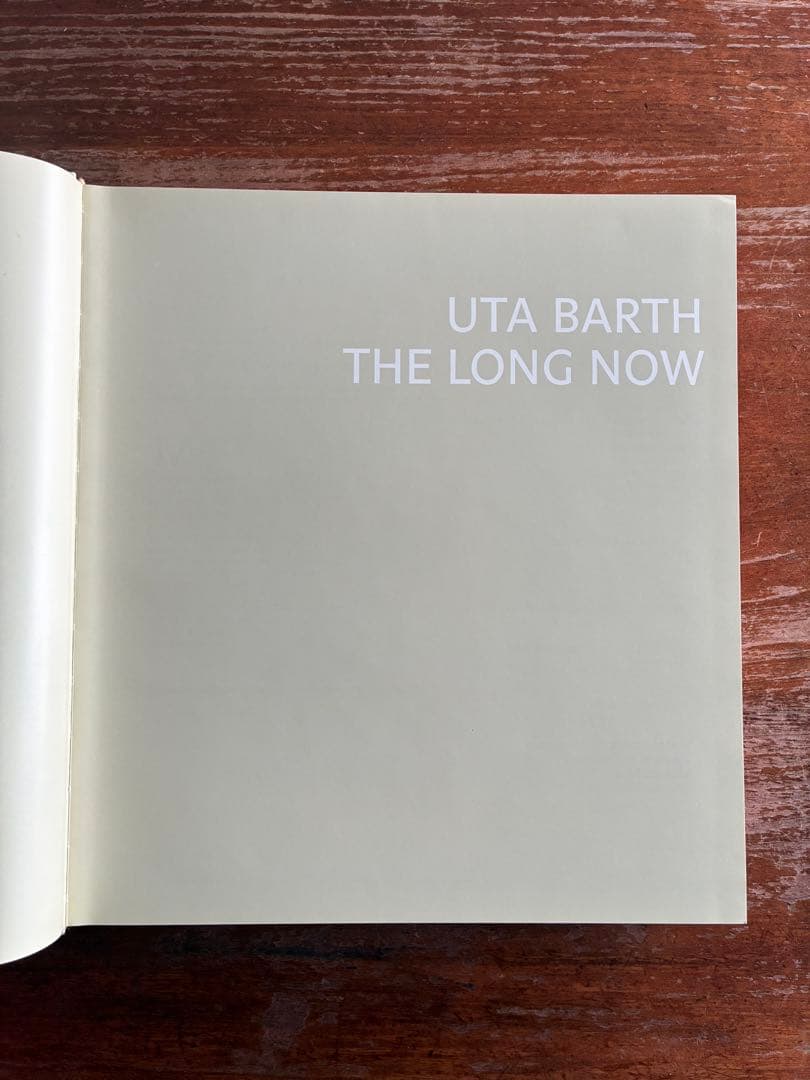 UTA BARTH THE LONG NOW 写真集