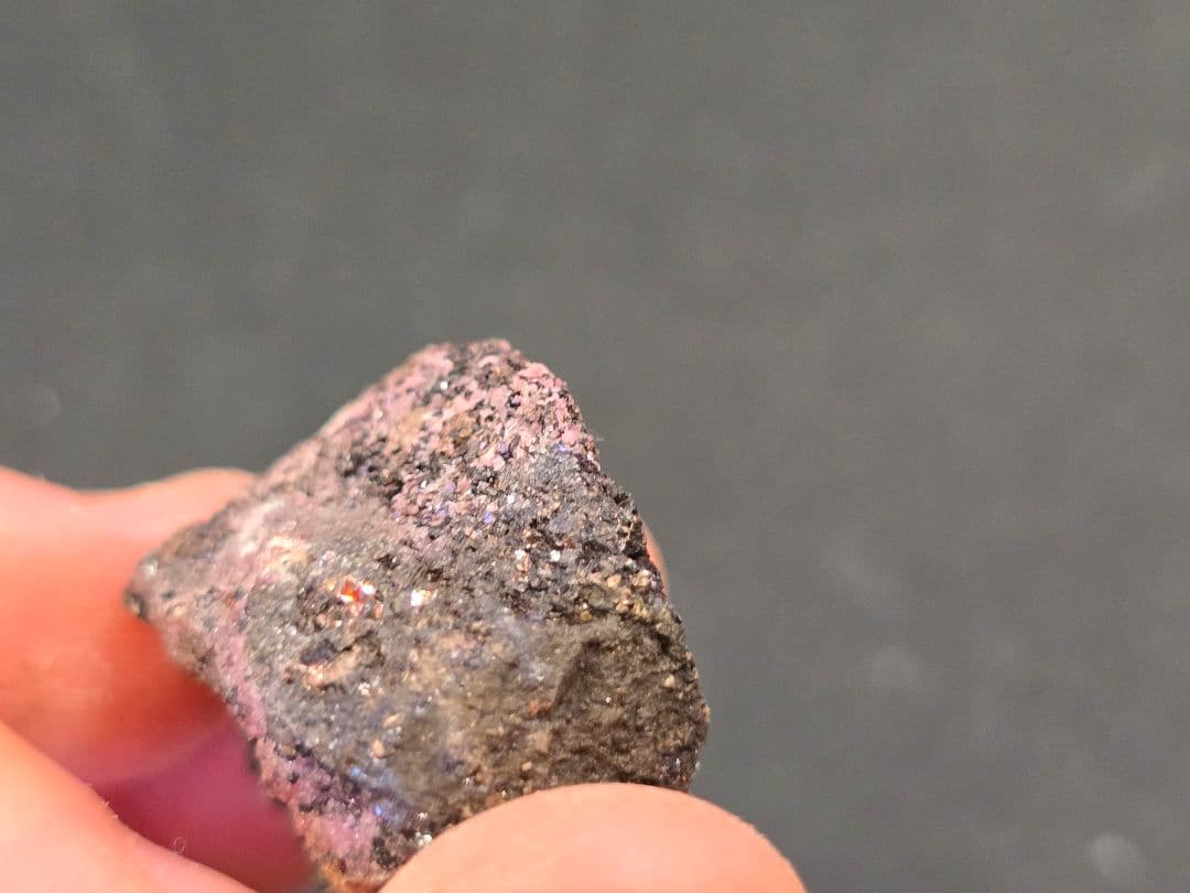 パイロクスマンガン 田口鉱山 自己採集品 原石