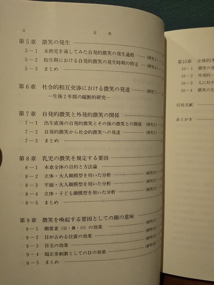 微笑の発生と出生後の発達／高橋道子