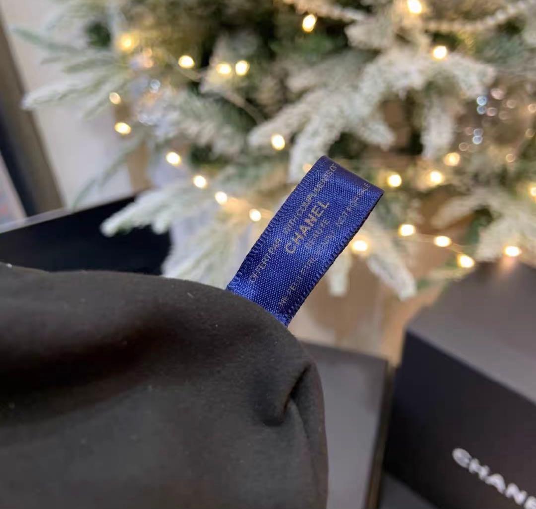 希少 レア 非売品 CHANEL ノベルティ ネイビー ツイード バケット