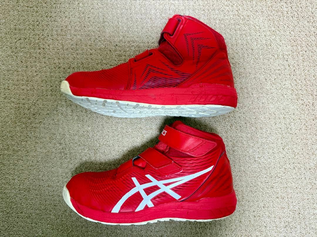 asics アシックス 安全靴 ウィンジョブ CP120 レッド 26.5cm