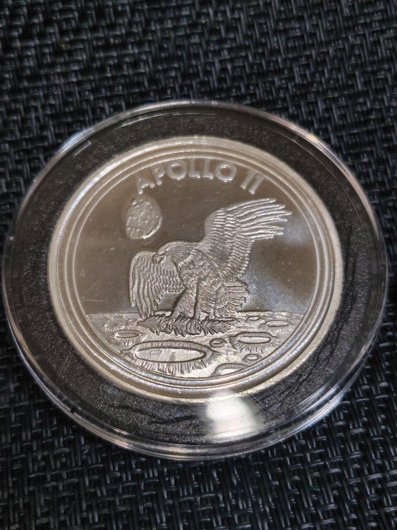 アポロ11 50周年記念シルバー＆NASAバッジマグネット アポロ11 50周年記念シルバー＆NASAバッジマグネット アポロ11 50周年