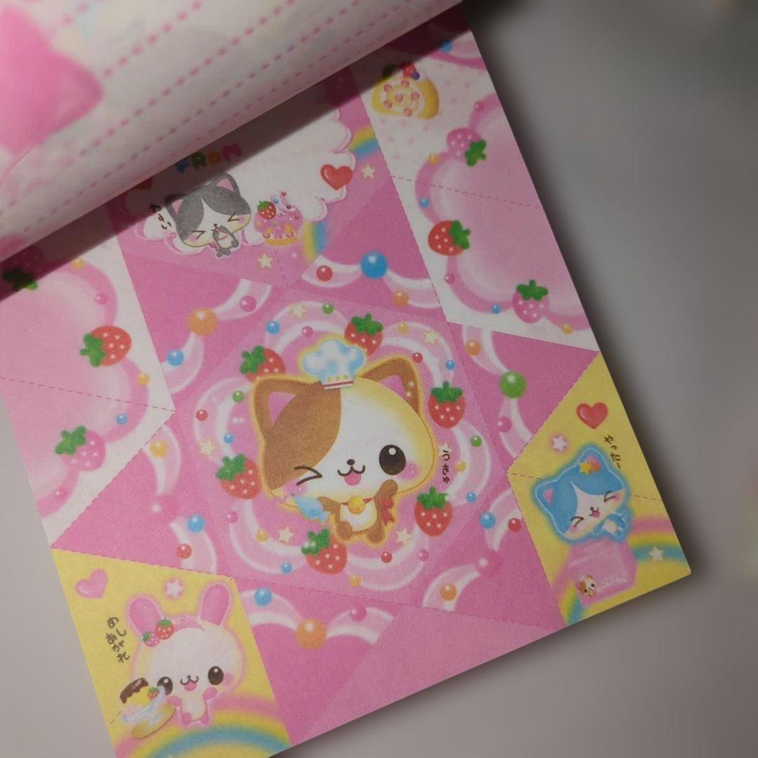 平成レトロ 平成女子 メモ帳 おりがみメモ なぞりんこめも アニマル