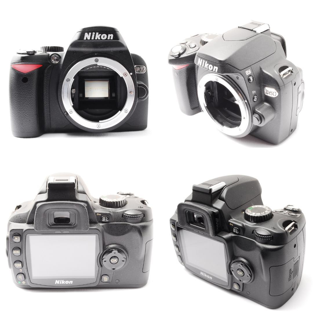 初心者セット✨Nikon D60 レンズセット スマホ転送 一眼レフカメラ