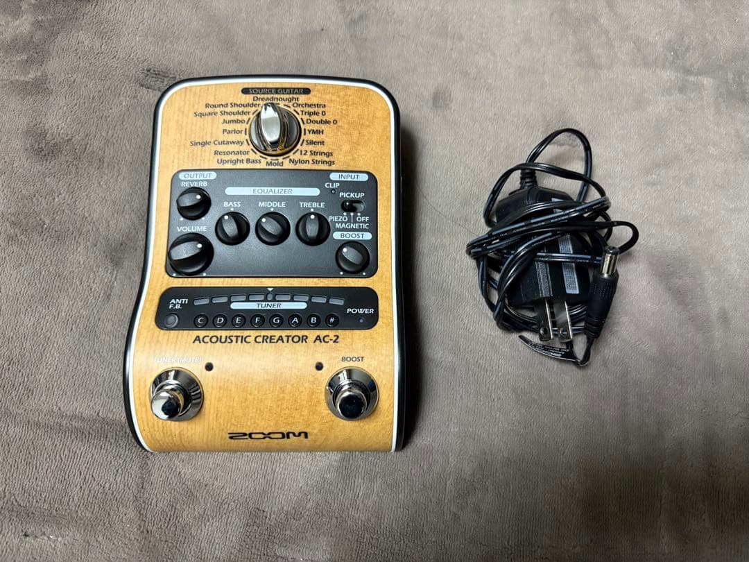 ZOOM AC-2 アコースティックエフェクター AC-2 Acoustic Creator | ZOOM