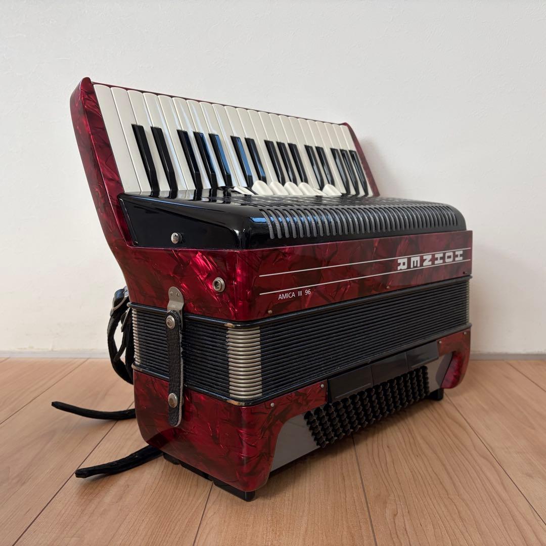 HOHNER AMICA Ⅲ 96 アコーディオン 96ベース ホーナー 赤 - メルカリ