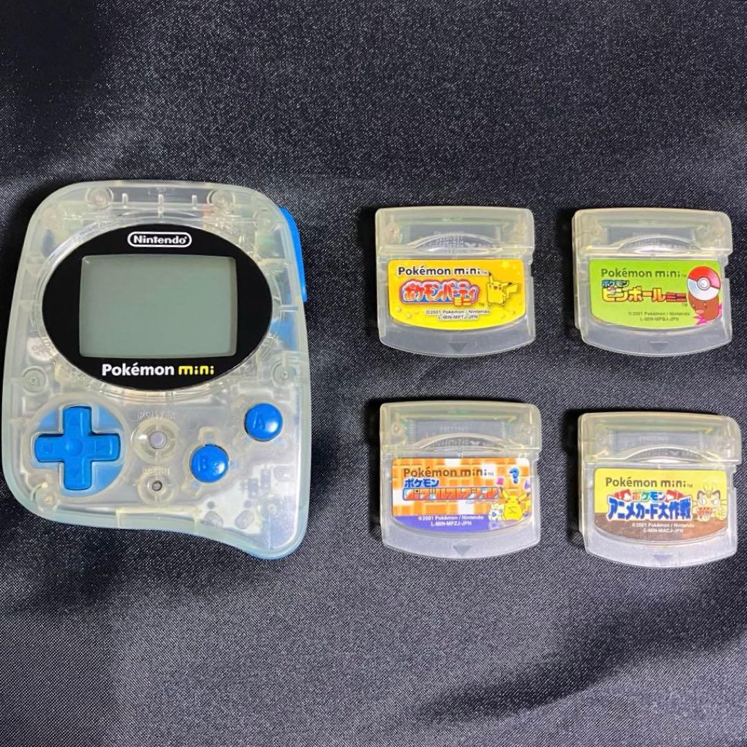 動作確認済】ポケモンミニ本体 & ソフト4点 Pokémon mini 任天堂
